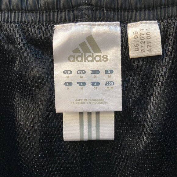 Vintage Adidas Black 3 Purple Stripes Athletic Track Pants Size Medium - Picture 4 of 10